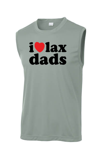 Lacrosse I Love Lax Mom/Dad Adult Sleeveless - ST352IHRTLAX