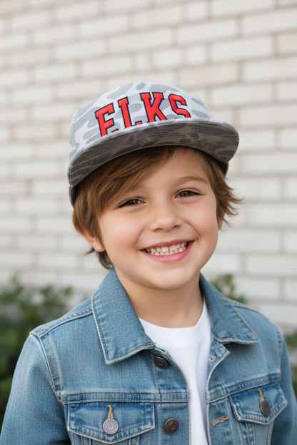 Camo Gramps Elks Cap - 258PGRAMPSELKSTEXT