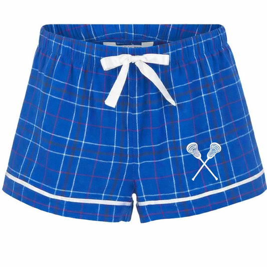 Lacrosse Flannel Women's Shorts - SUBW6501STKCROSS