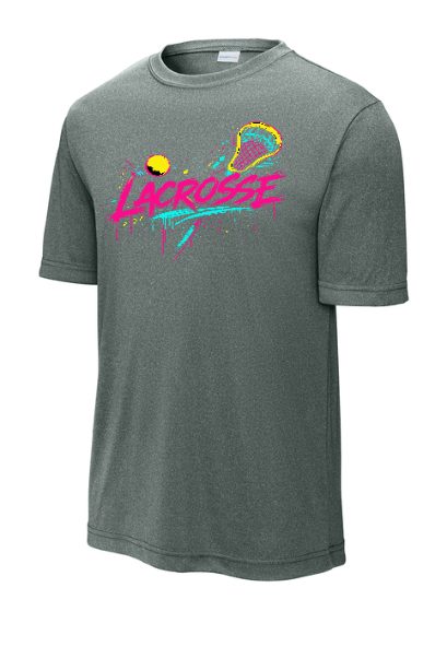 Retro Lacrosse Moisture Wicking Youth Tee - YST35090SLACROSSE
