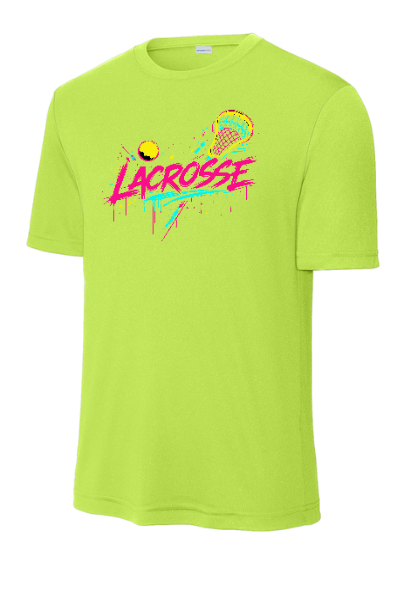 Retro Lacrosse Moisture Wicking Youth Tee - YST35090SLACROSSE