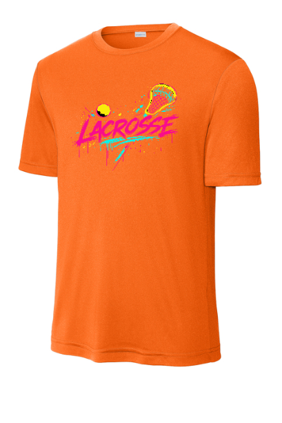 Retro Lacrosse Moisture Wicking Youth Tee - YST35090SLACROSSE