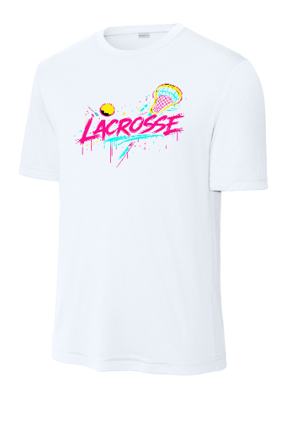 Retro Lacrosse Moisture Wicking Youth Tee - YST35090SLACROSSE