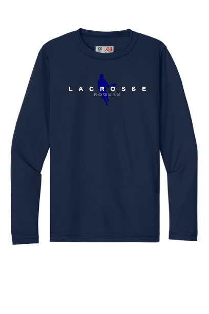 Rogers Lacrosse Boys Long Sleeve Tee - RLA4NB3165RLBSILH