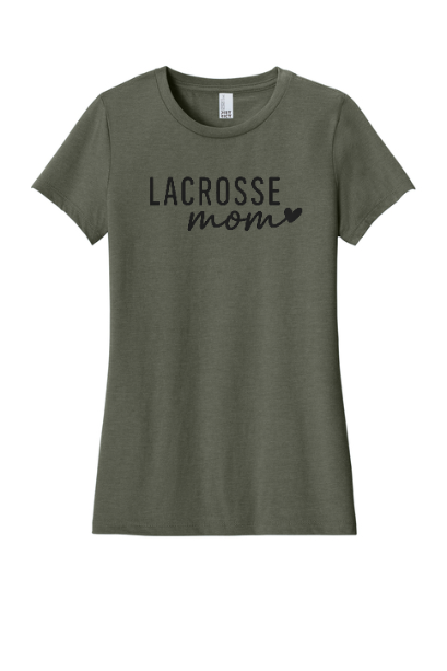 Lacrosse Mom Heart Women's Tee - SUDM108LMOHRTFULL