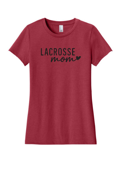 Lacrosse Mom Heart Women's Tee - SUDM108LMOHRTFULL