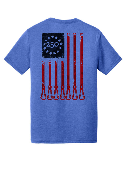America's 250th Birthday Lacrosse V-Neck Tee - DT1350SU250
