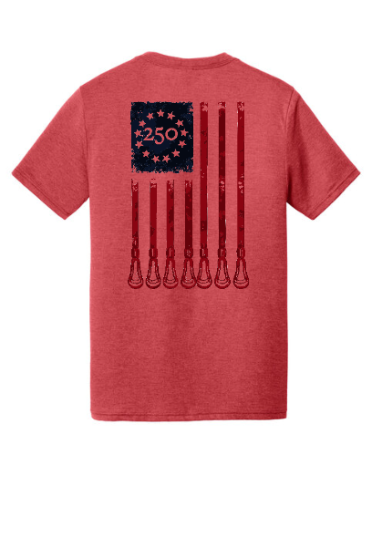 America's 250th Birthday Lacrosse V-Neck Tee - DT1350SU250