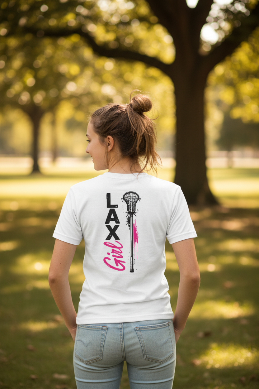 Lacrosse Neon Lax Girl Youth Tee - YST350NEONLAXGIRL