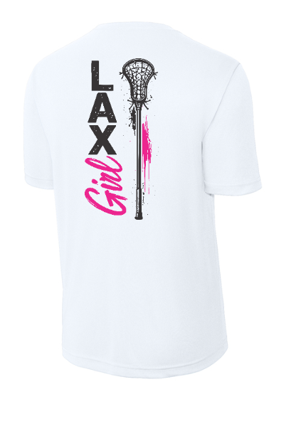 Lacrosse Neon Lax Girl Adult Tee - ST350NEONLAXGIRL
