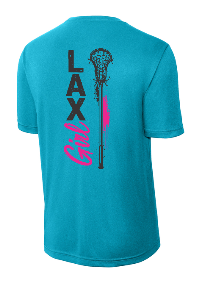 Lacrosse Neon Lax Girl Youth Tee - YST350NEONLAXGIRL