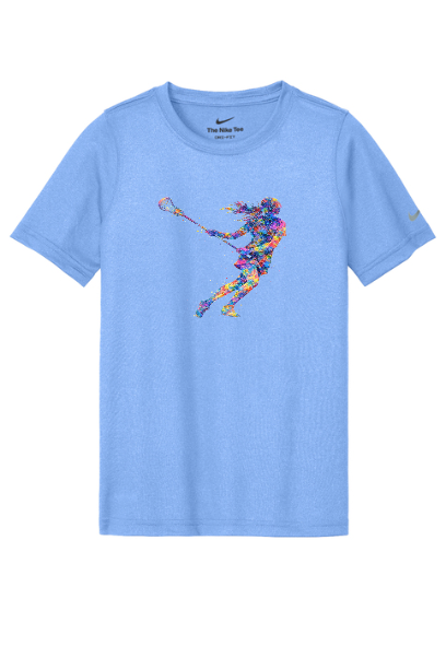 Lacrosse Graffiti Girl Adult Nike T-Shirt - SUNKDX8730SIGRGIR