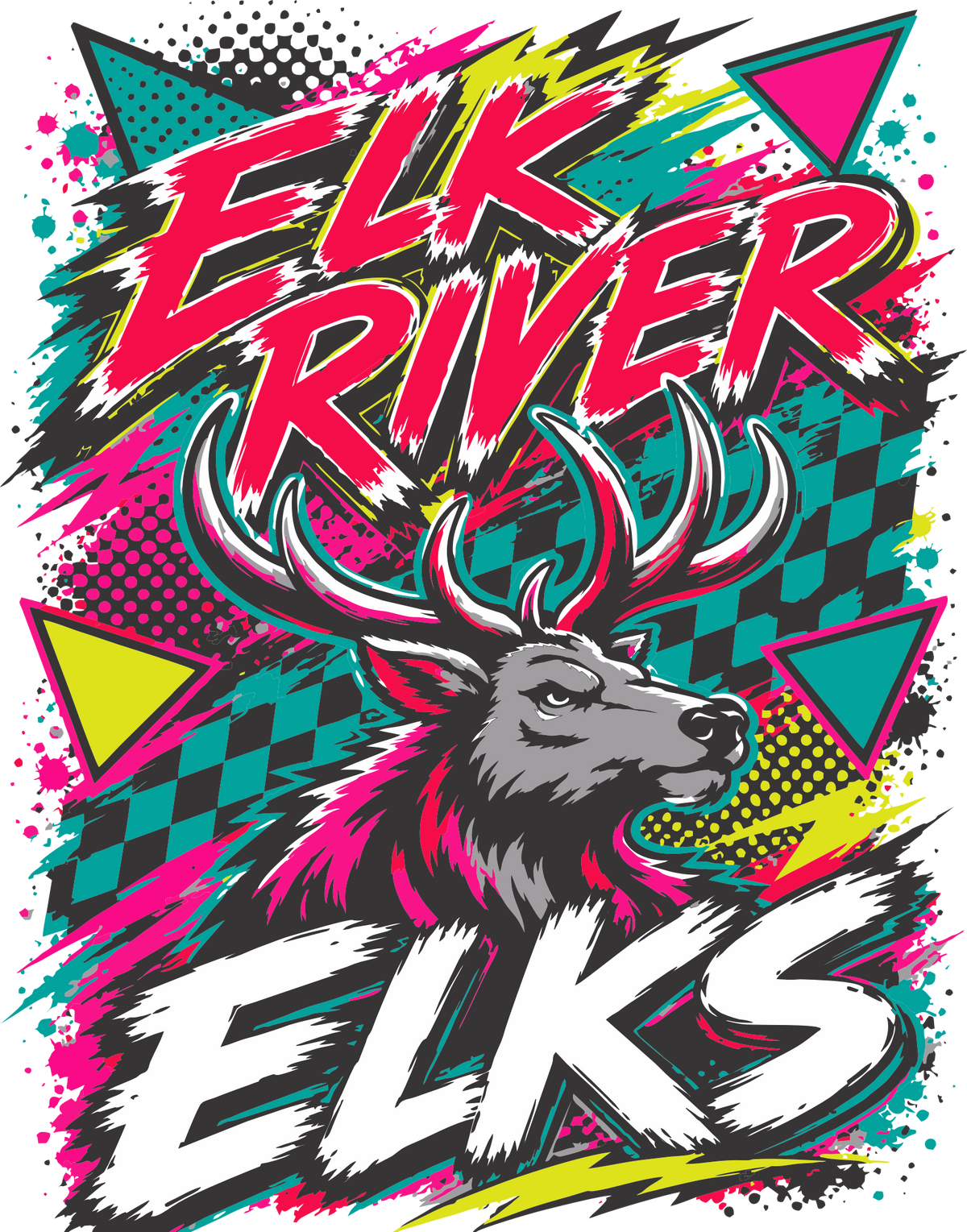 Elk River Elks Retro Adult Tee - SUST35090SELKS