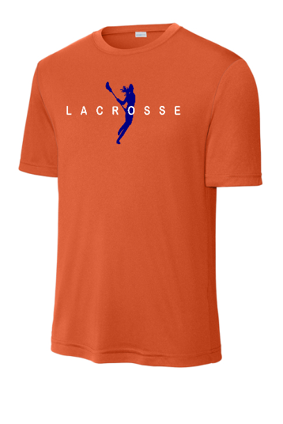 Lacrosse Girl Silhouette Moisture Wicking Youth Tee - YST350GSILHNOTEAM
