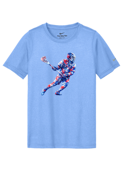 Lacrosse Graffiti Boy Adult Nike T-Shirt - SUNKDX8730SILGRAF