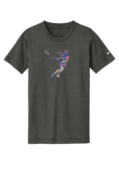 Lacrosse Graffiti Girl Adult Nike T-Shirt - SUNKDX8730SIGRGIR