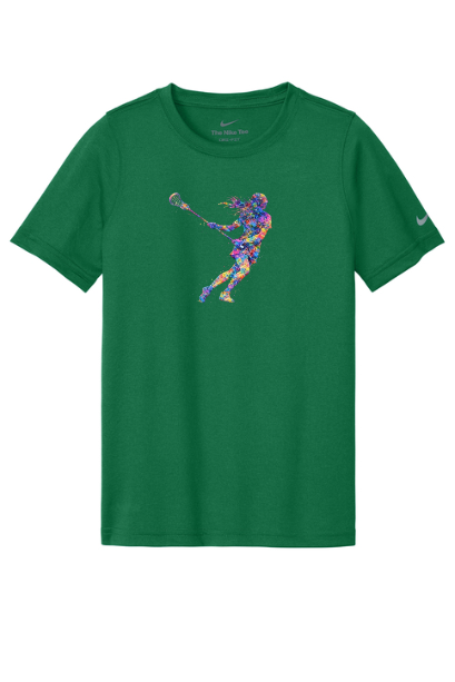 Lacrosse Graffiti Girl Adult Nike T-Shirt - SUNKDX8730SIGRGIR