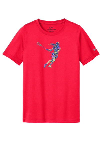 Lacrosse Graffiti Girl Adult Nike T-Shirt - SUNKDX8730SIGRGIR