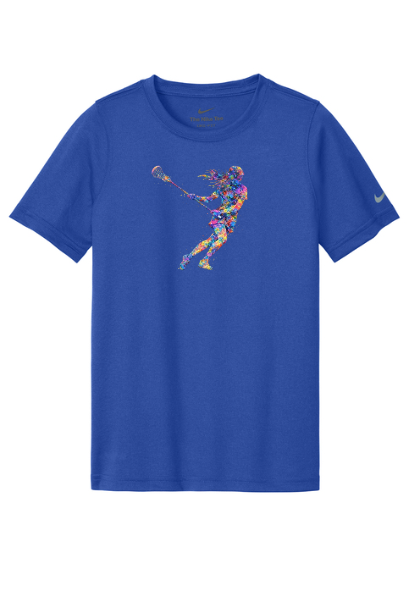 Lacrosse Graffiti Girl Adult Nike T-Shirt - SUNKDX8730SIGRGIR