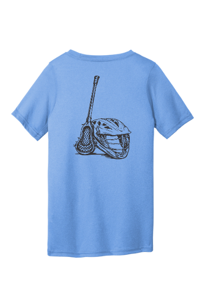Lacrosse Outline Youth Nike T-Shirt - SUDV7317STICKHELMOUT