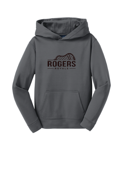 Rogers Lacrosse Youth Hoodie - RLYST244RLHALF