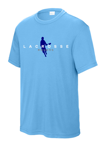 Rogers Lacrosse Youth Moisture Wicking Boys Tee - RLYST350BSILH