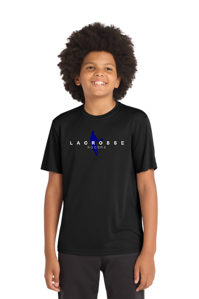 Rogers Lacrosse Youth Moisture Wicking Boys Tee - RLYST350BSILH
