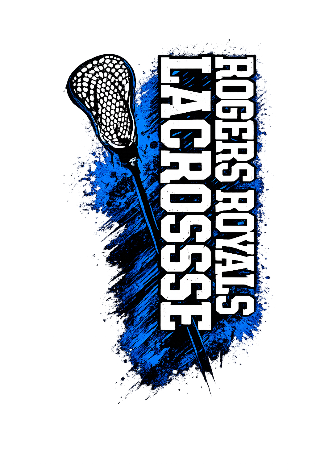 RHS Lacrosse Paint T-Shirt RHSST360RHSBLUEPAINT